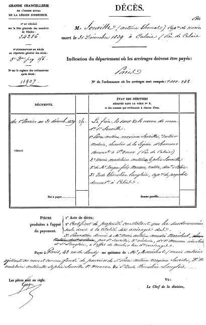 Acte deces tom souville