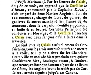 Activites corsaires calais en 1757 2