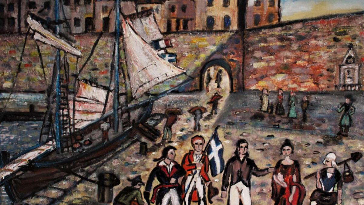 Tableau herve retour des corsaires tom souville