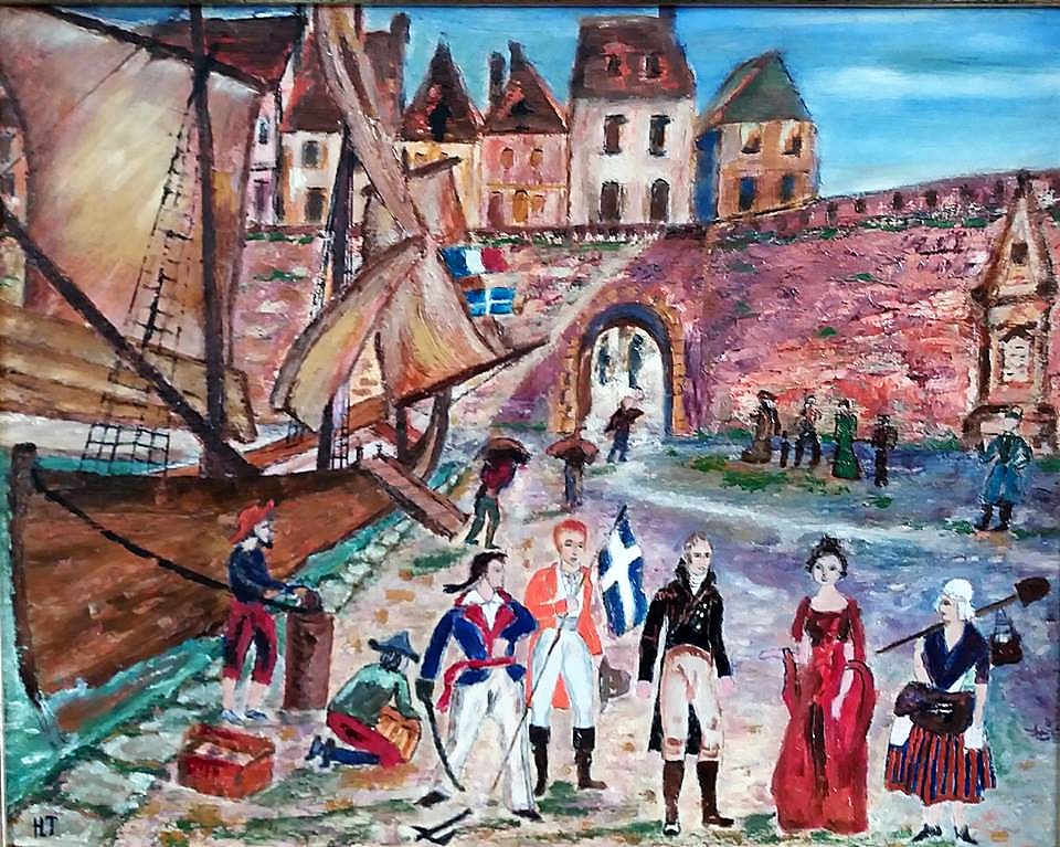 Calais le retour des corsaires calaisiens peintre herve tavernier